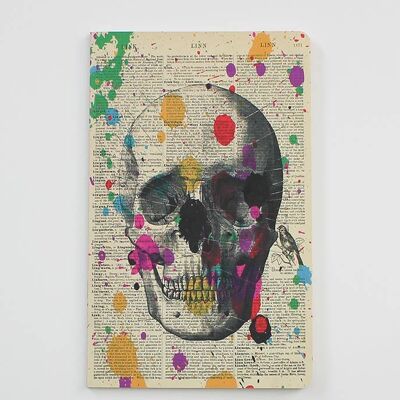 Arty Skull Notebook - Notepad for skull lovers - WAN19402
