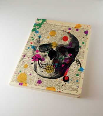 Arty Skull Notebook - Bloc-notes pour les amateurs de crânes - WAN19402 5