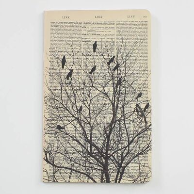 Vögel auf einem Baum-Notizbuch - WAN18317