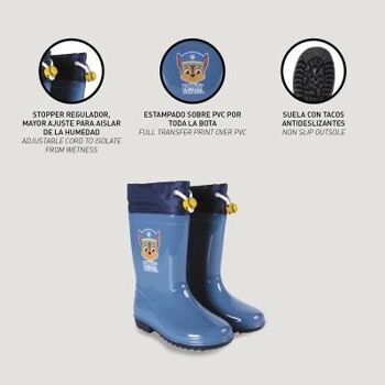 Pack de bottes de pluie en PVC Paw Patrol (tailles 22 à 28) 4