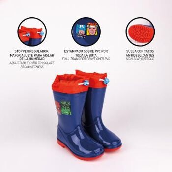 Pack de bottes de pluie Marvel en PVC (tailles 24 à 33) 1