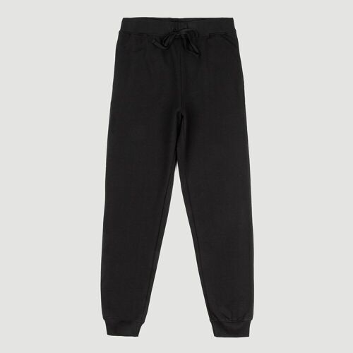 ORGANIC COTTON SWEATPANTS FAIR TRADE BLACK