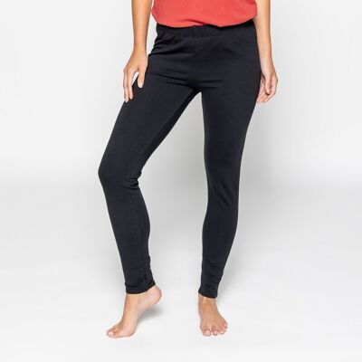 LEGGINGS IN COTONE BIOLOGICO YOGA nero