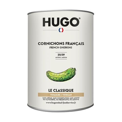 CORNICHONS FRANCAIS 20+ AU VINAIGRE BOîTE 5/1