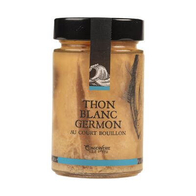 NOUVEAUTE Conserve de Thon Germon  court bouillon "filet fait et empoté à la main" de la gamme PRESTIG YEUSE