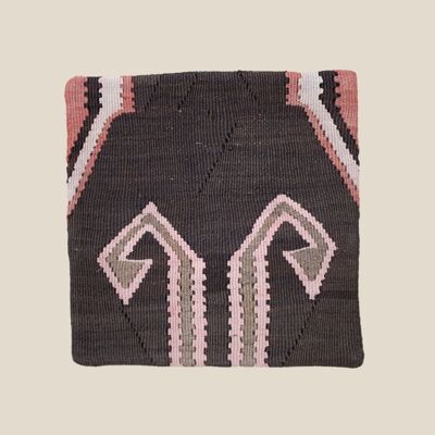 Cojín turco Sevda - Reciclado de alfombras antiguas, 40x40cm, lana