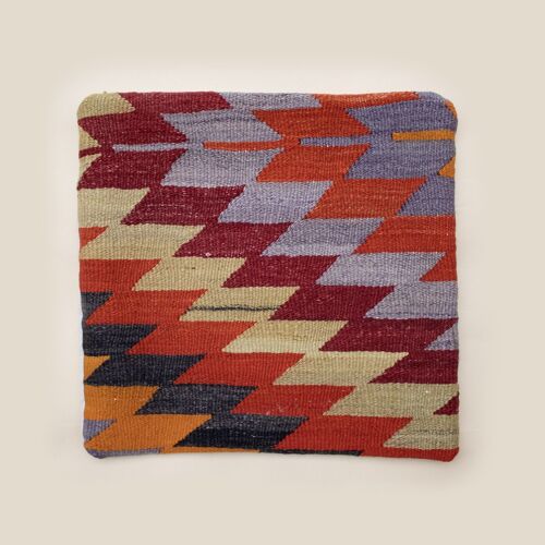 Turkish Cushion Oyku - Upcycled from vintage rugs, 40x40cm, wool