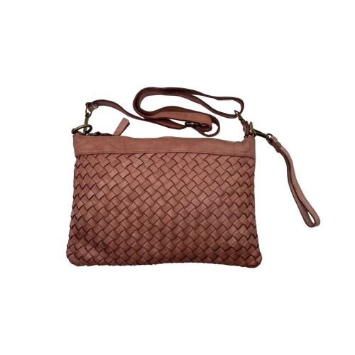 SAC POCHETTE CUIR WASHED BARBARA ROSE