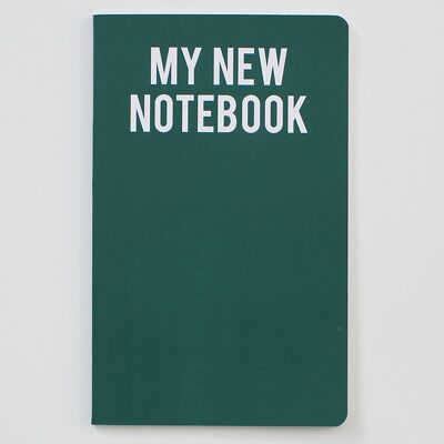 Il mio nuovo notebook - Blocco note verde - WAN20203