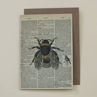 Carte d'art du dictionnaire des abeilles - WAC20511
