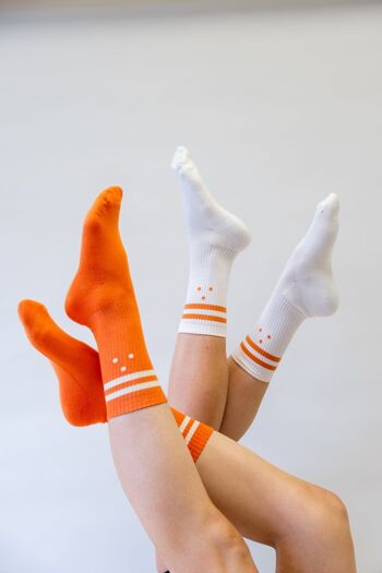 CHAUSSETTES EN COTON ORANGE 3