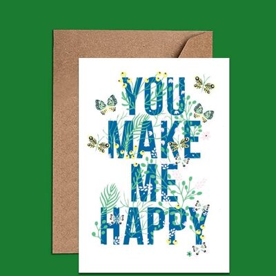 You Make Me Happy Card – WAC18545