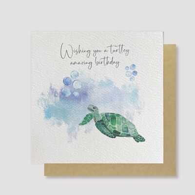 Tarjeta de cumpleaños de tortuga