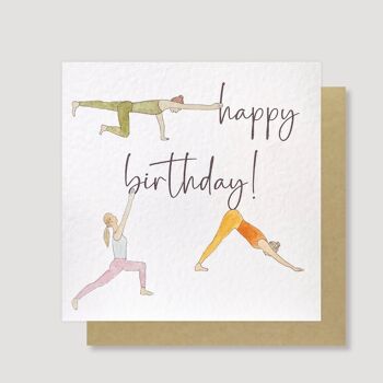 Carte d'anniversaire YOGA