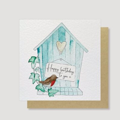 Birdbox-Geburtstagskarte