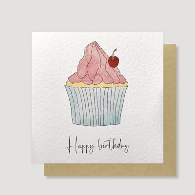 Carte d'anniversaire Cupcake