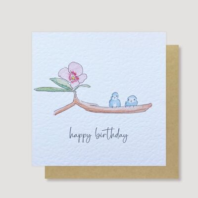 Birds birthday card