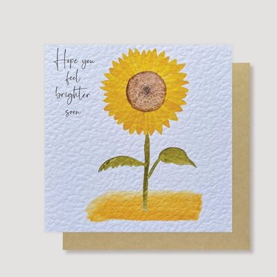 Sunflower get well card