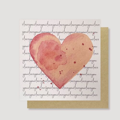 I Love You Heart card