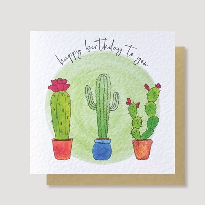 tarjeta de cactus