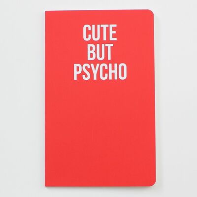Cute But Psycho - Statement-Notizbuch - WAN18214