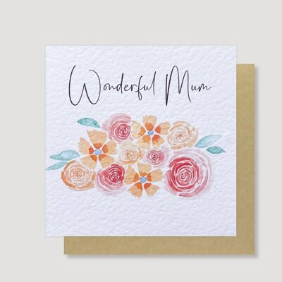 Wunderschöne Mama-Blumenstraußkarte