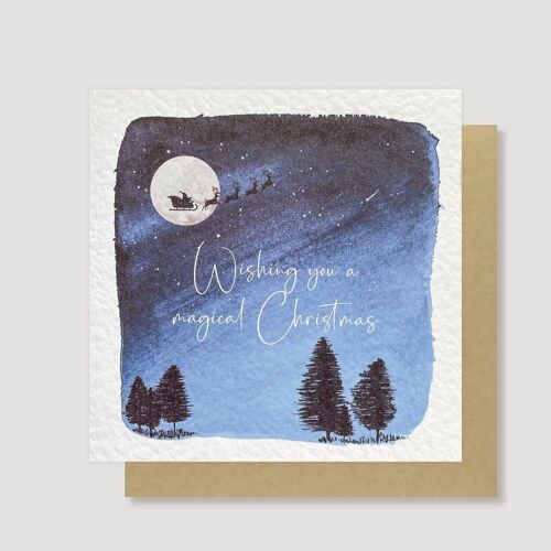 Christmas Night Sky card