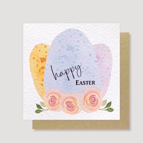 Easter Eggs & Flowers card