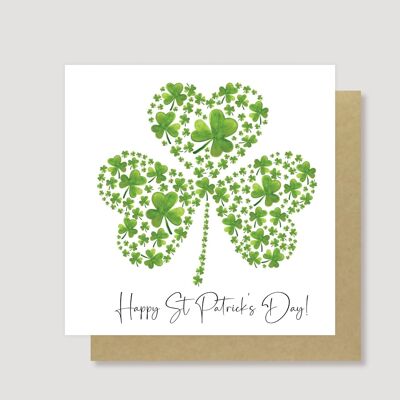 St Patrick's Day shamrock card