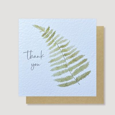 Thank You fern card