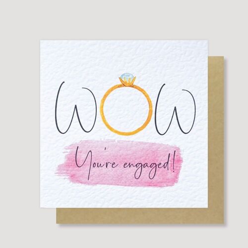 Wow Engagement card