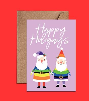 Carte de Noël Happy Holigays Holiday - WAC18560 3