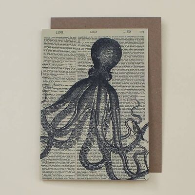 Octopus Dictionary Art Card - WAC19507