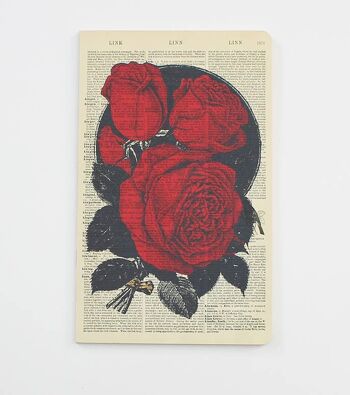 Carnet de roses rouges - Bloc-notes de roses rouges - WAN18302 2