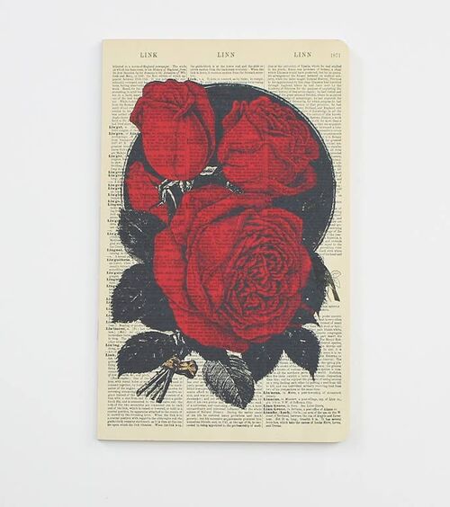 Red Roses Notebook - Red Roses Notepad - WAN18302