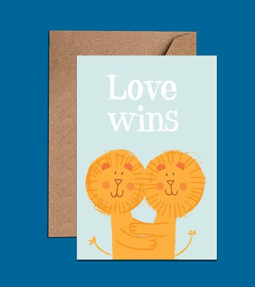 Love is Love Pride Gay Love Card - WAC18567