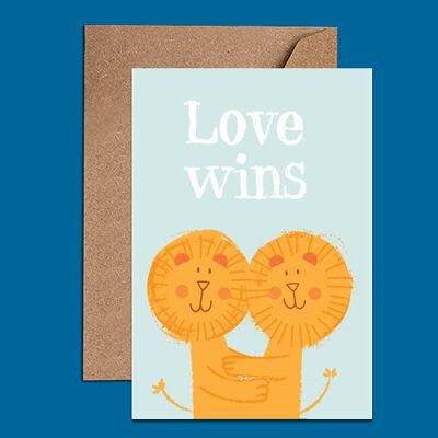Love is Love Pride Gay Love Card - WAC18567