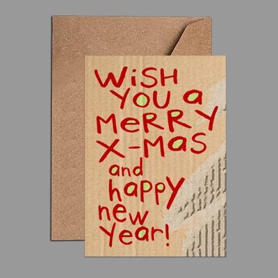 Tarjeta de felicitación para Navidad y próspero año nuevo - WAC18420