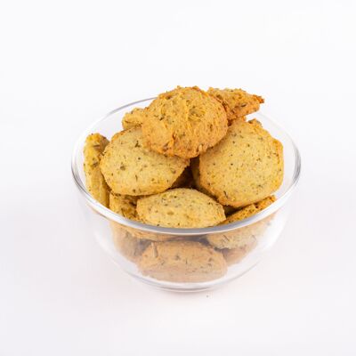 PROMOTION 25% DDM 21/07/24 - Biscuits apéritifs bio au Sésame doré -Vrac en poche de 3KG