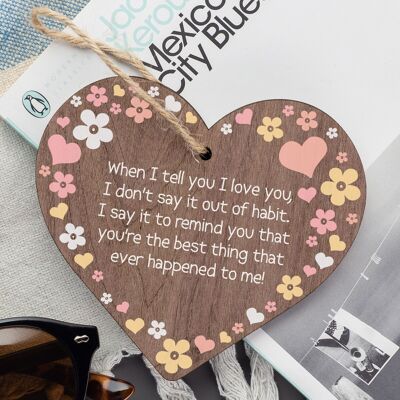 Love You Gift For Boyfriend Husband Wallet Insert Anniversary Christmas Gift