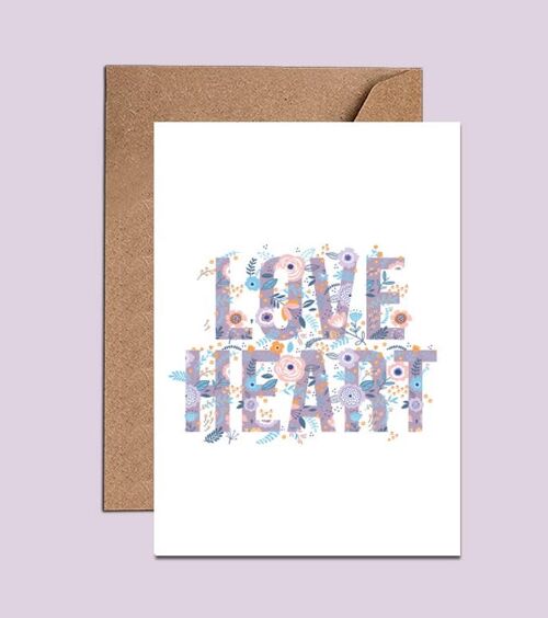 Love Heart Card – WAC18536