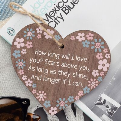 Gifts For Her Love Wedding Anniversary Gifts For Wife Heart Husband Card For Him
