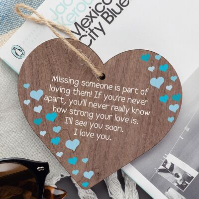 Long Distance Gift For Boyfriend Girlfriend Metal Insert Anniversary Valentines