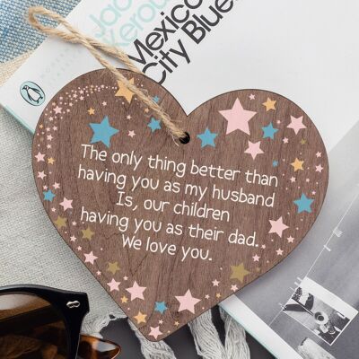 Novelty Gift For Dad Husband Birthday Anniversary Plaque Hanging Gift