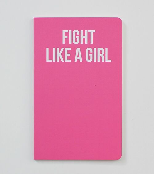 Fight Like a Girl - Pink Girl Power Notebook - WAN19204