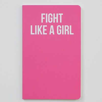Kämpfe wie ein Mädchen – Pinkes Girl Power-Notizbuch – WAN19204