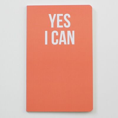 Yes I Can - Orange Statement Notebook - WAN19203