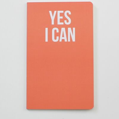 Yes I Can - Orange Statement Notebook - WAN19203