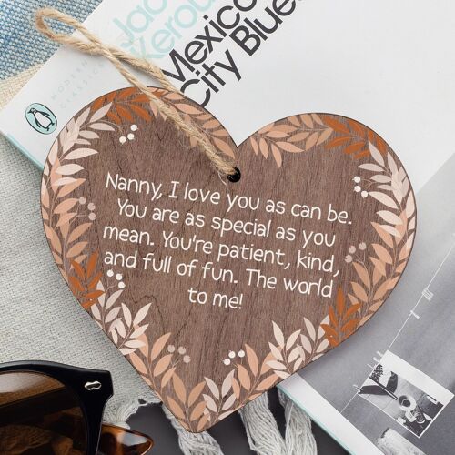 Nanny Gift For Mothers Day Novelty Heart Gift For Nanny Mother's Day Birthday