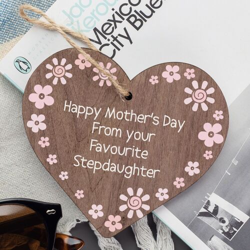 Funny Mothers Day Card Mothers Day Gift From Step Daughter Step Mum Wood Gifts